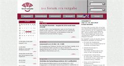 Desktop Screenshot of forum-vergabe.de