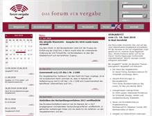 Tablet Screenshot of forum-vergabe.de